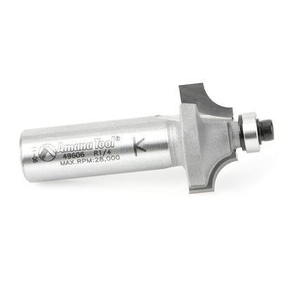 Amana Tool - 49606 - BEADING BIT 1/4 RAD 1/2 SHANK