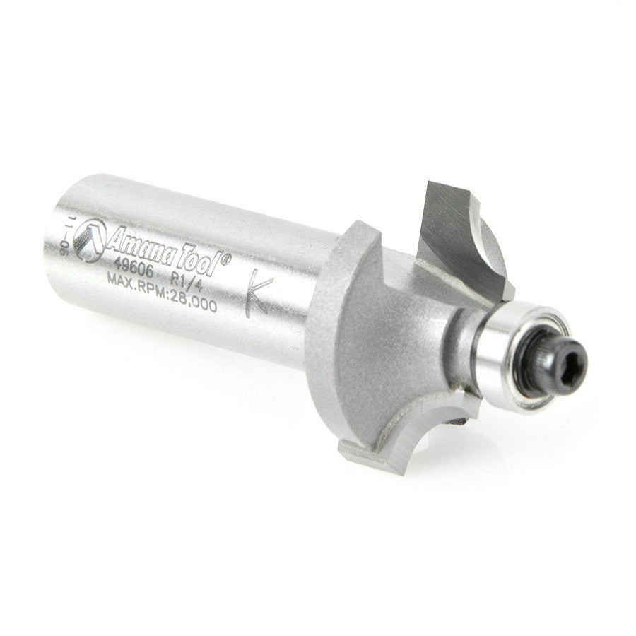Amana Tool - 49606 - BEADING BIT 1/4 RAD 1/2 SHANK