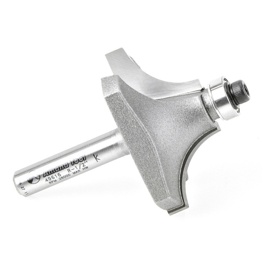 Amana Tool - 49616 - BEADING BIT 1/2 RAD 1/4 SHANK