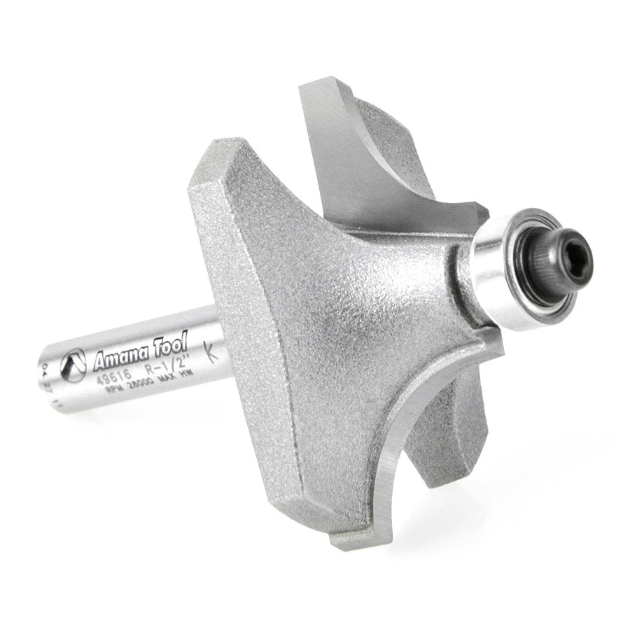 Amana Tool - 49616 - BEADING BIT 1/2 RAD 1/4 SHANK