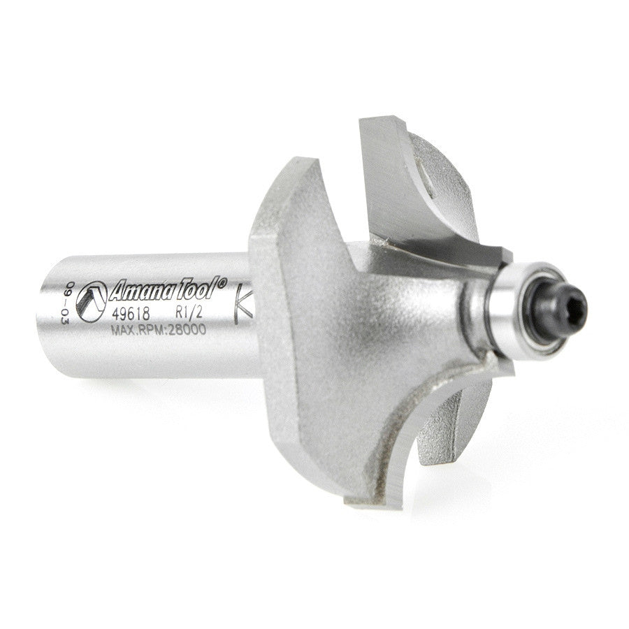 Amana Tool - 49618 - BEADING BIT 1/2 RAD 1/2 SHANK