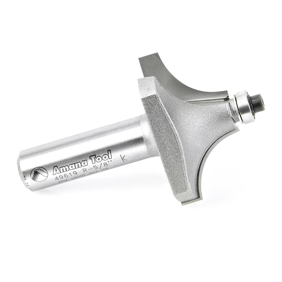Amana Tool - 49619 - BEADING BIT 5/8 RAD 1/2 SHANK
