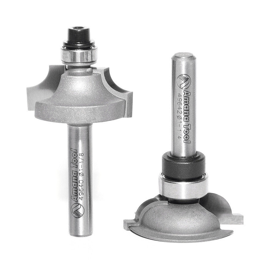 Amana Tool - 49643 - STILE AND RAIL SET 1/4 SHANK