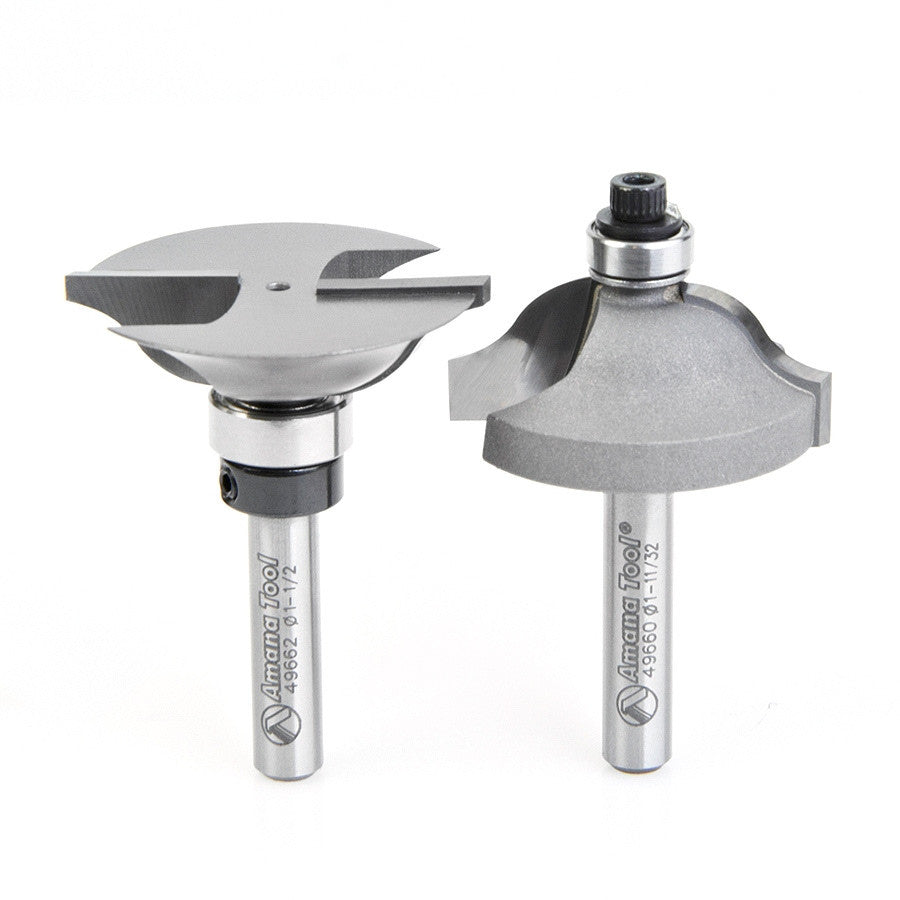 Amana Tool - 49663 - STILE AND RAILE SET 1/4 SHANK