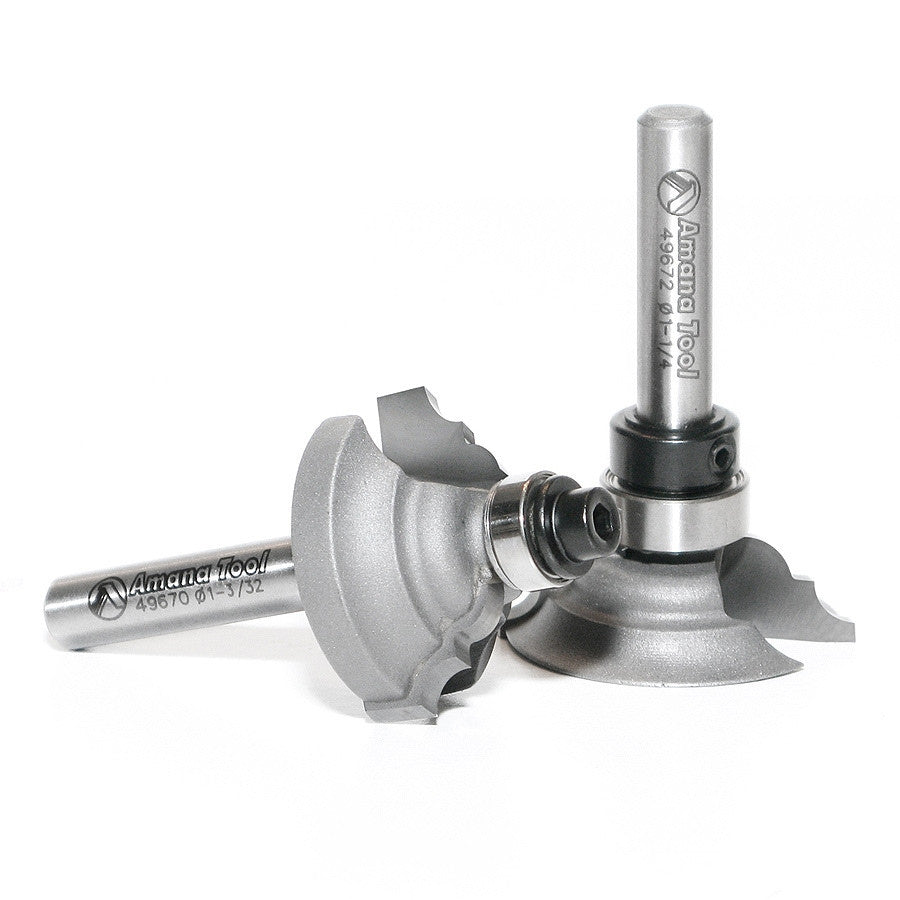 Amana Tool - 49673 - STILE AND RAIL SET 1/4 SHANK