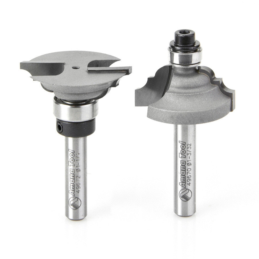 Amana Tool - 49673 - STILE AND RAIL SET 1/4 SHANK