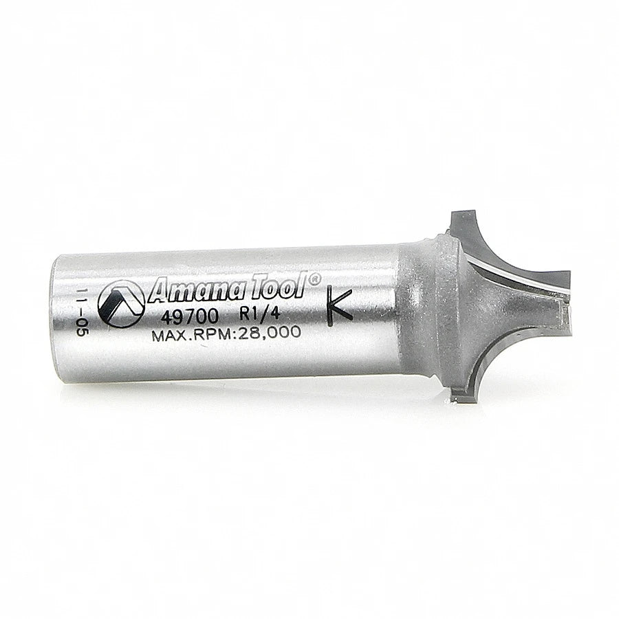 Amana Tool - 49700 - PLUNGE ROUND 1/4 RAD 1/2 SHANK