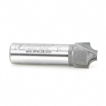 Amana Tool - 49701 - PLUNGE ROUND 3/16 RAD 1/2 SHK.