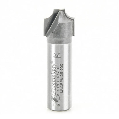 Amana Tool - 49701 - PLUNGE ROUND 3/16 RAD 1/2 SHK.