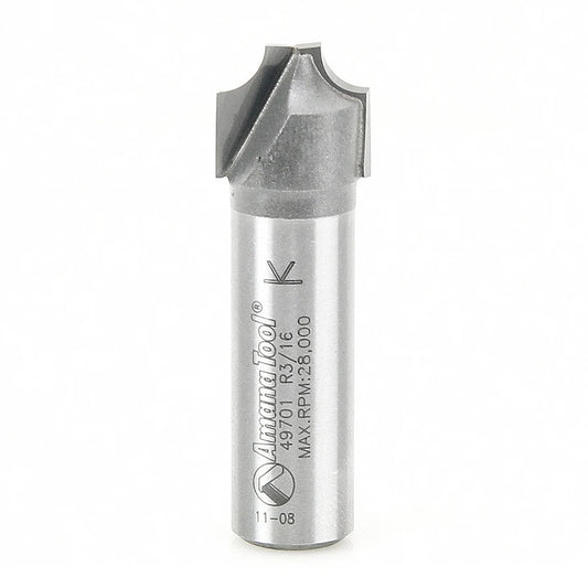 Amana Tool - 49701 - PLUNGE ROUND 3/16 RAD 1/2 SHK.