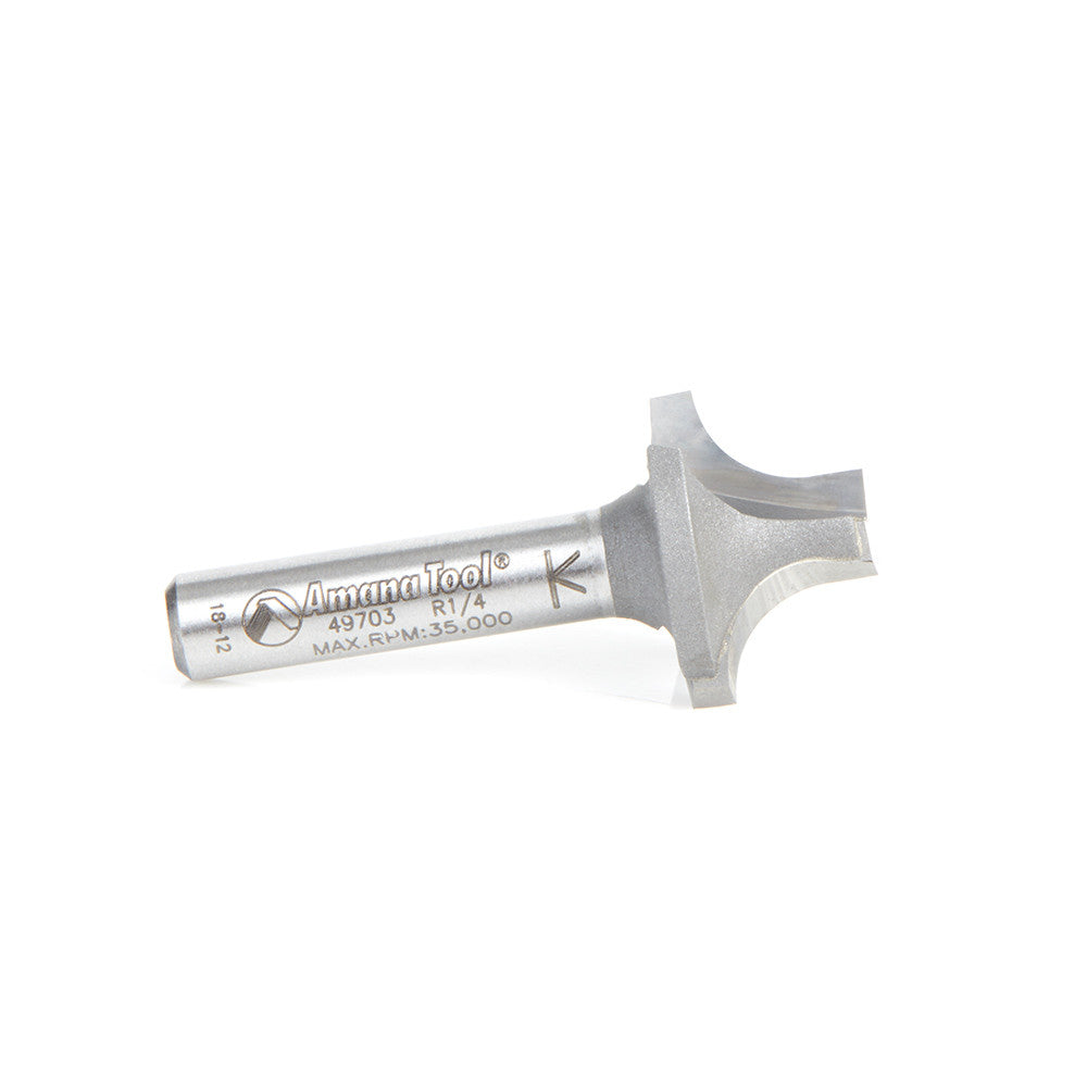 Amana Tool - 49703 - PLUNGE ROUND 1/4 RAD 1/4 SHANK
