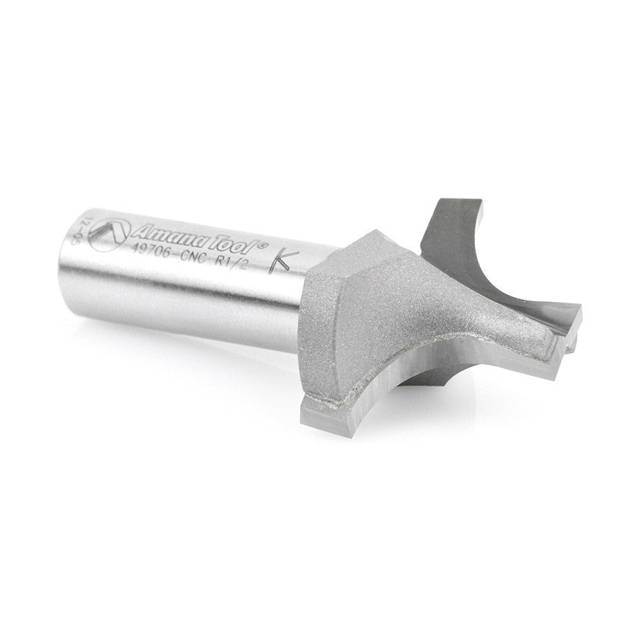 Amana Tool - 49706-CNC - PLUNGE ROUND 1/2RAD 1/2SHK-CNC