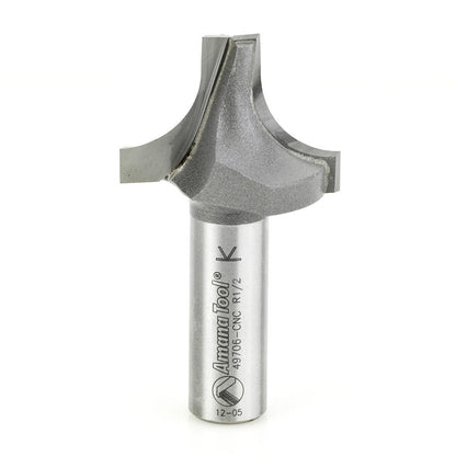 Amana Tool - 49706-CNC - PLUNGE ROUND 1/2RAD 1/2SHK-CNC