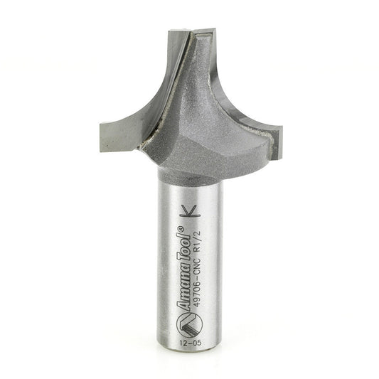 Amana Tool - 49706-CNC - PLUNGE ROUND 1/2RAD 1/2SHK-CNC