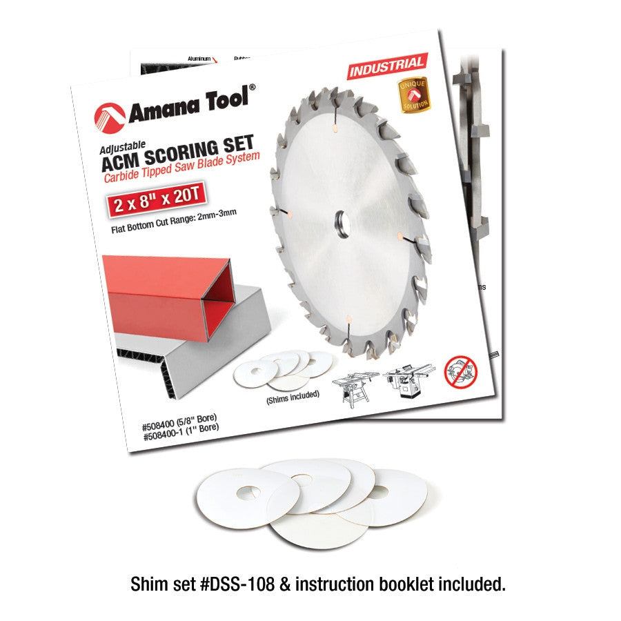 Amana Tool - 508400 - 8"x40T ACM 45D ADJ. SAW BLADE
