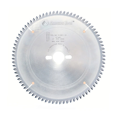 Amana Tool - 510801-30 - 10"/80T NON FERROUS TCG 30MM