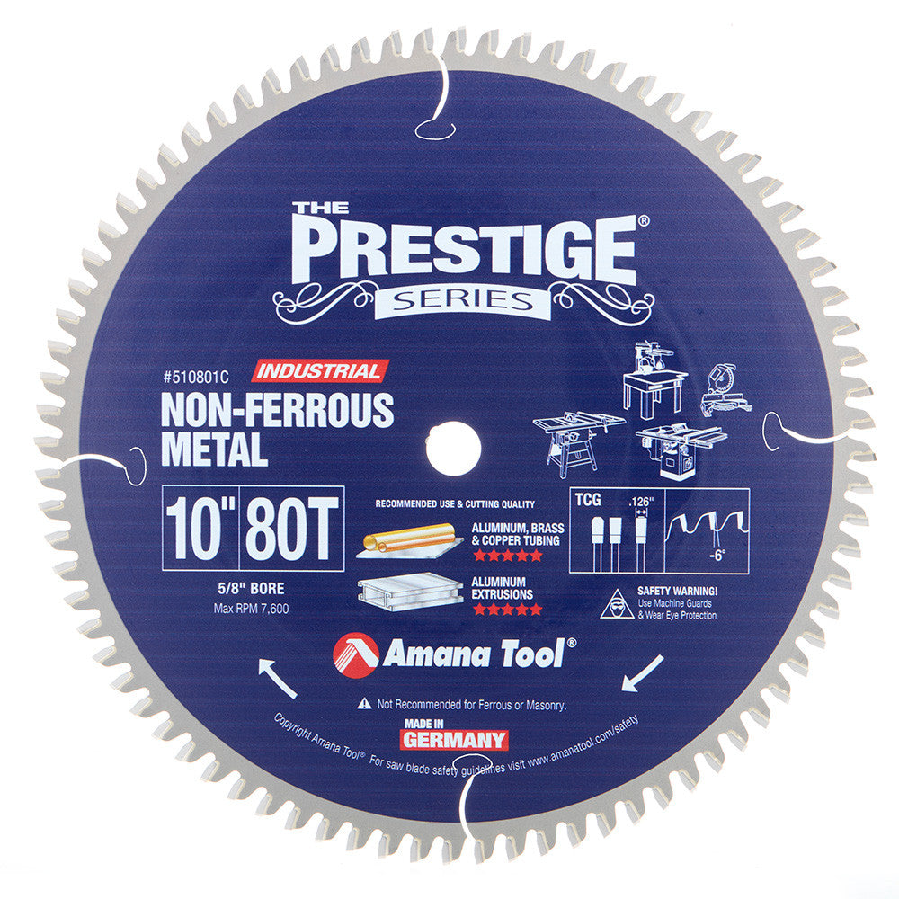 Amana Tool - 510801C - 10"/80T NON FERROUS TCG GRIND