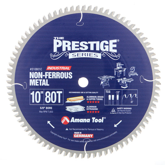 Amana Tool - 510801C - 10"/80T NON FERROUS TCG GRIND