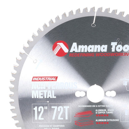 Amana Tool - 512721-30 - 12"/72T NON FERROUS TCG 30MM