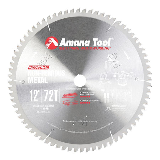 Amana Tool - 512721 - 12"/72T NON FERROUS TCG GRIND