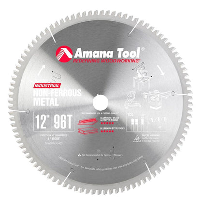 Amana Tool - 512961 - 12"/96T NON FERROUS TCG GRIND