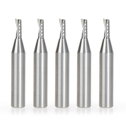 Amana Tool - 51373-5 - 5 PC 1/8"x1/4"SHK SPIRAL ALUM