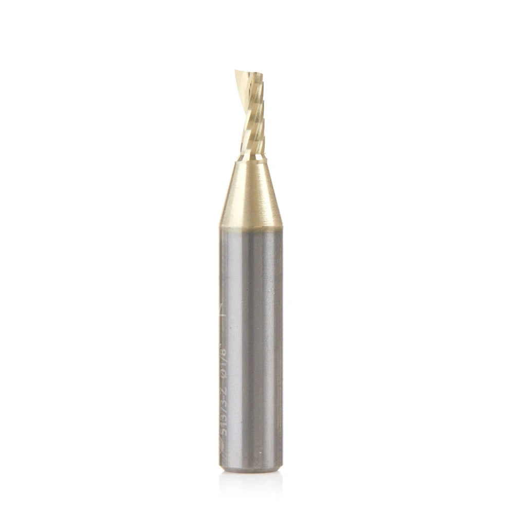Amana Tool - 51373-Z - 1/8Dx1/4"SHK SPIRAL O ALUM ZRN