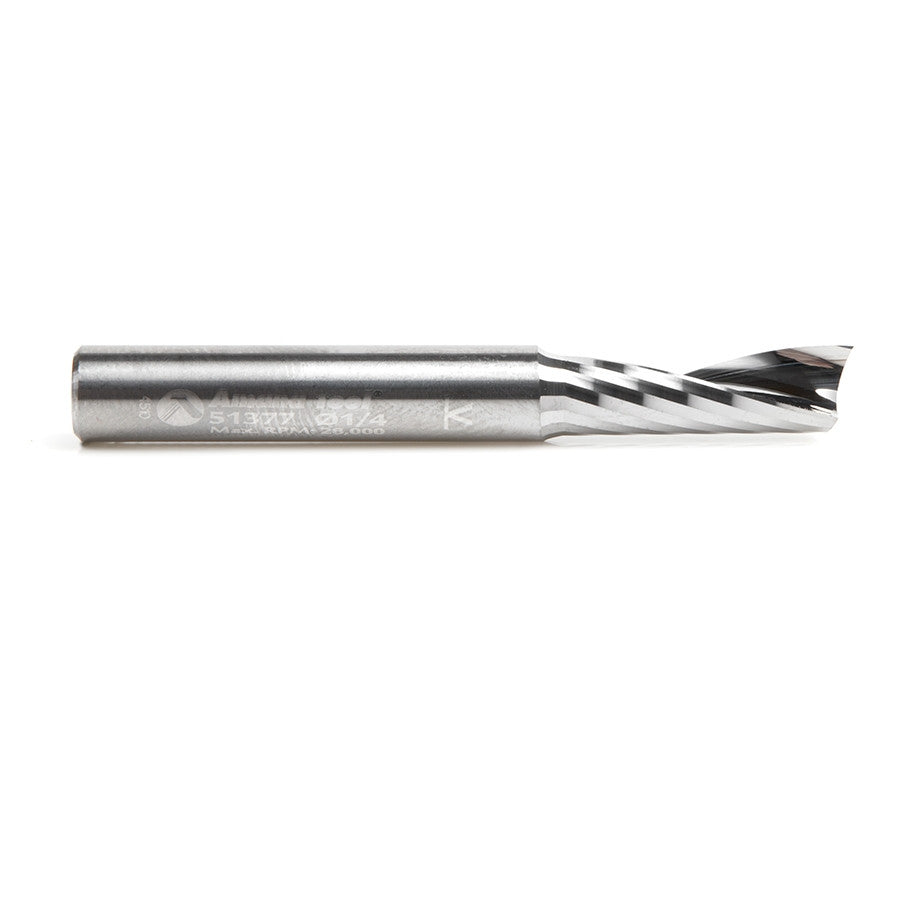 Amana Tool - 51377 - 1/4"x1/4"SHK SPIRAL O ALUMINUN