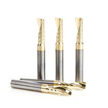 Amana Tool - 51377-Z-5 - 5 PC 1/4"x1/4"SHK SPIRAL ZrN