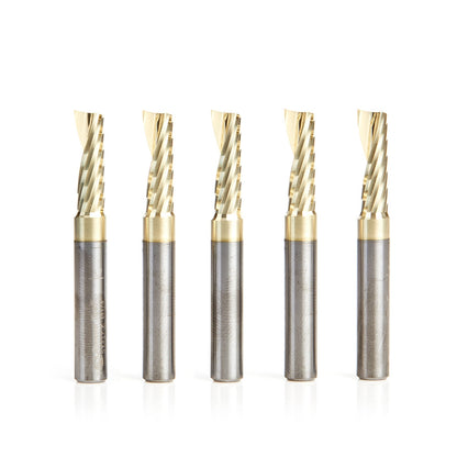 Amana Tool - 51377-Z-5 - 5 PC 1/4"x1/4"SHK SPIRAL ZrN