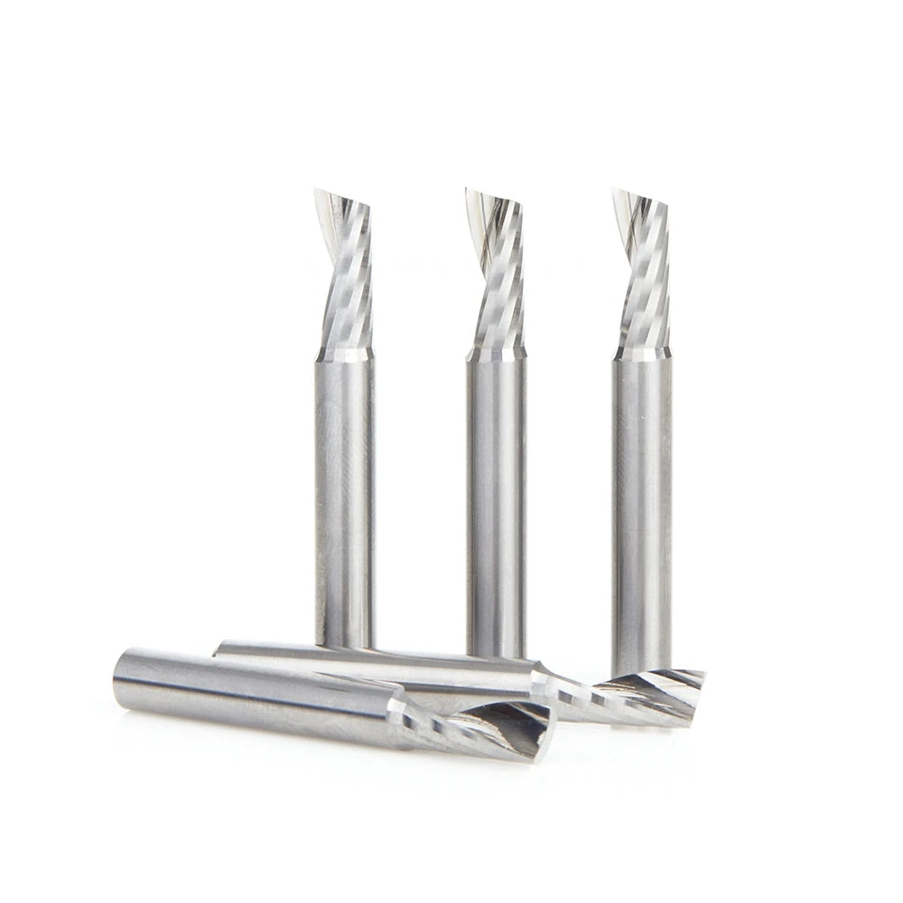Amana Tool - 51402-5 - 5 PC 1/4"x1/4"SHK SPIRAL ALUM
