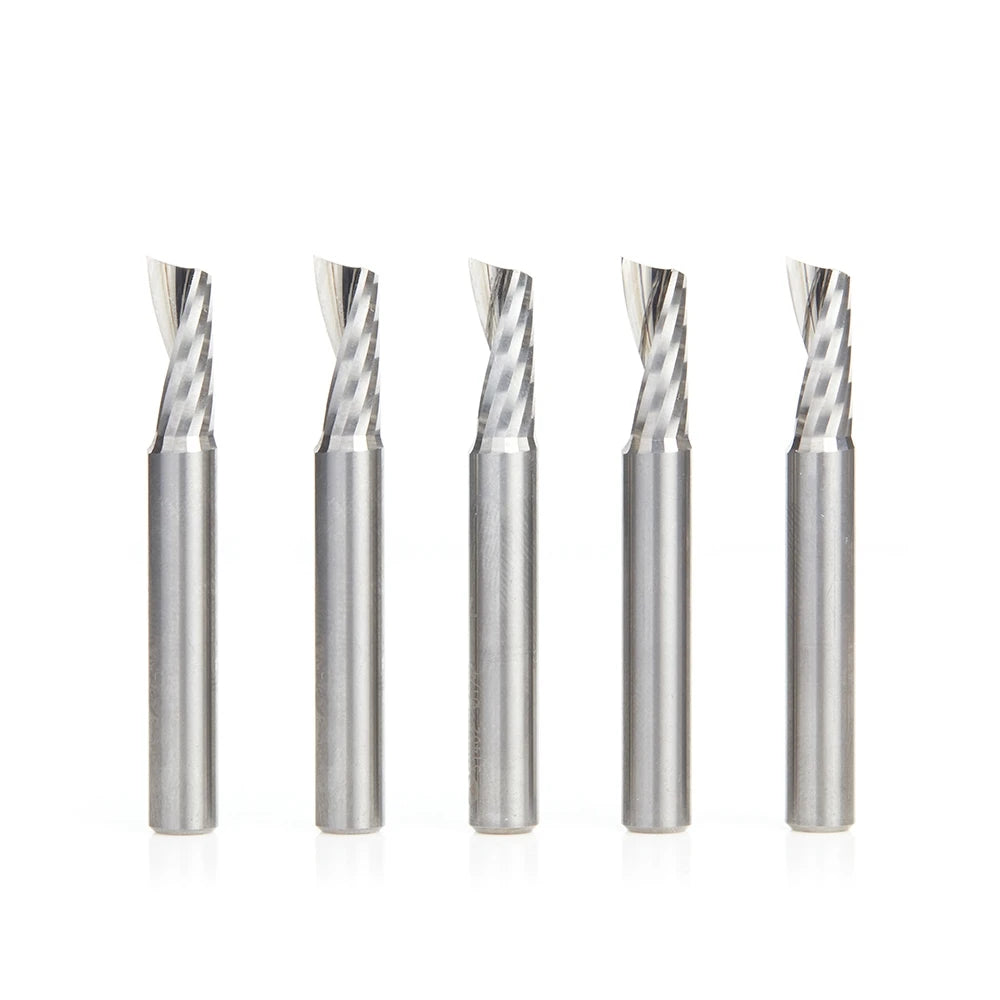 Amana Tool - 51402-5 - 5 PC 1/4"x1/4"SHK SPIRAL ALUM