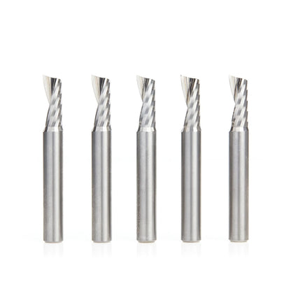 Amana Tool - 51402-5 - 5 PC 1/4"x1/4"SHK SPIRAL ALUM