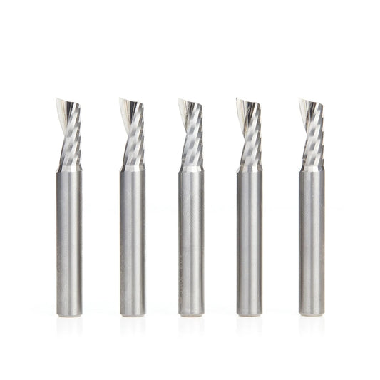 Amana Tool - 51402-5 - 5 PC 1/4"x1/4"SHK SPIRAL ALUM