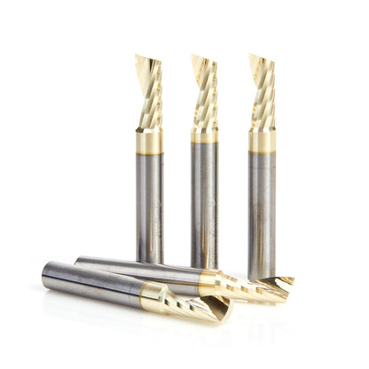 Amana Tool - 51402-Z-5 - 5 PC 1/4"x1/4"SHK SPIRAL ZrN
