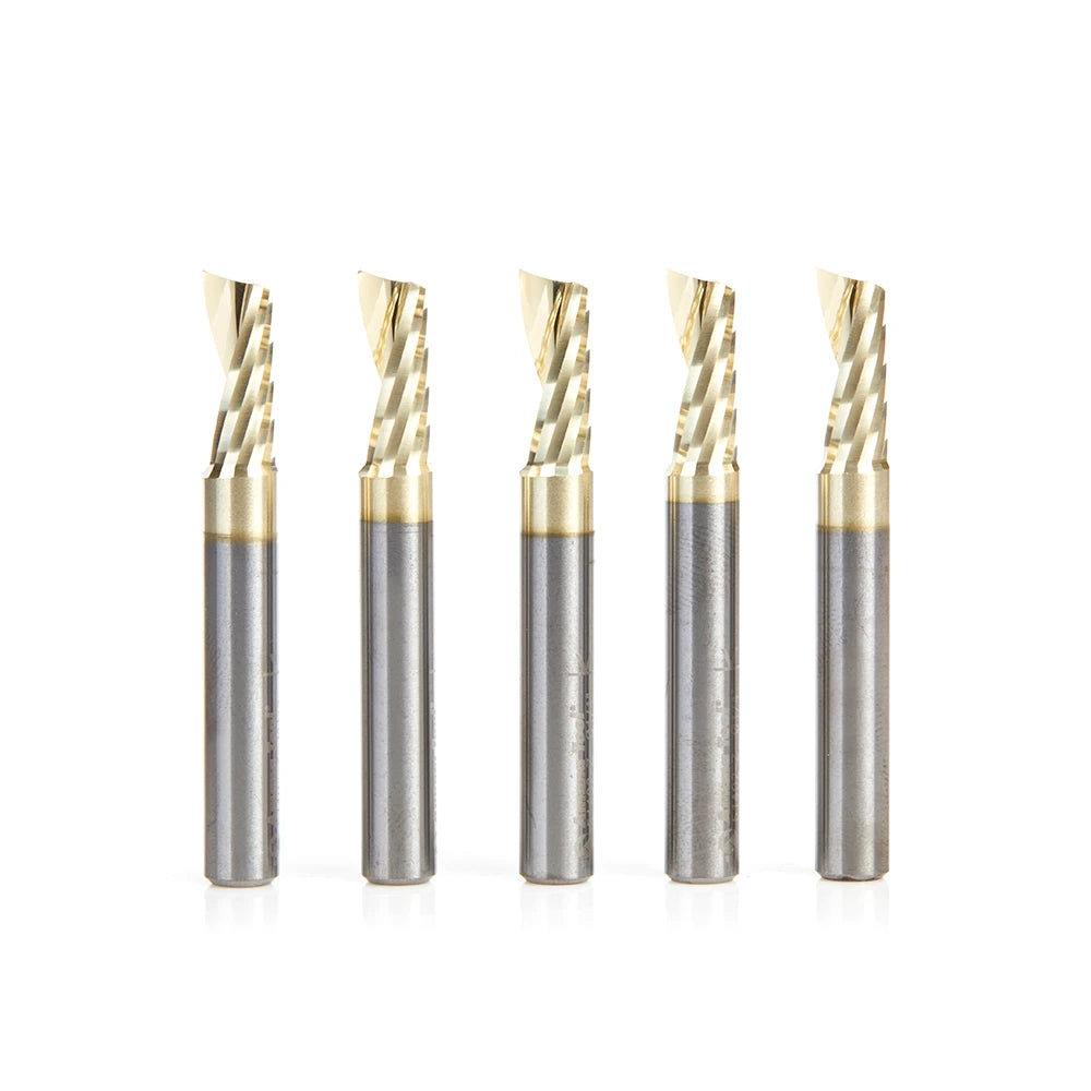 Amana Tool - 51402-Z-5 - 5 PC 1/4"x1/4"SHK SPIRAL ZrN