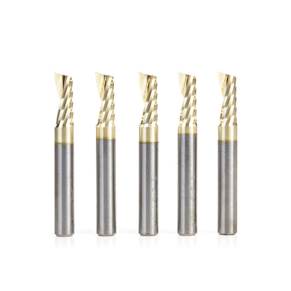 Amana Tool - 51402-Z-5 - 5 PC 1/4"x1/4"SHK SPIRAL ZrN