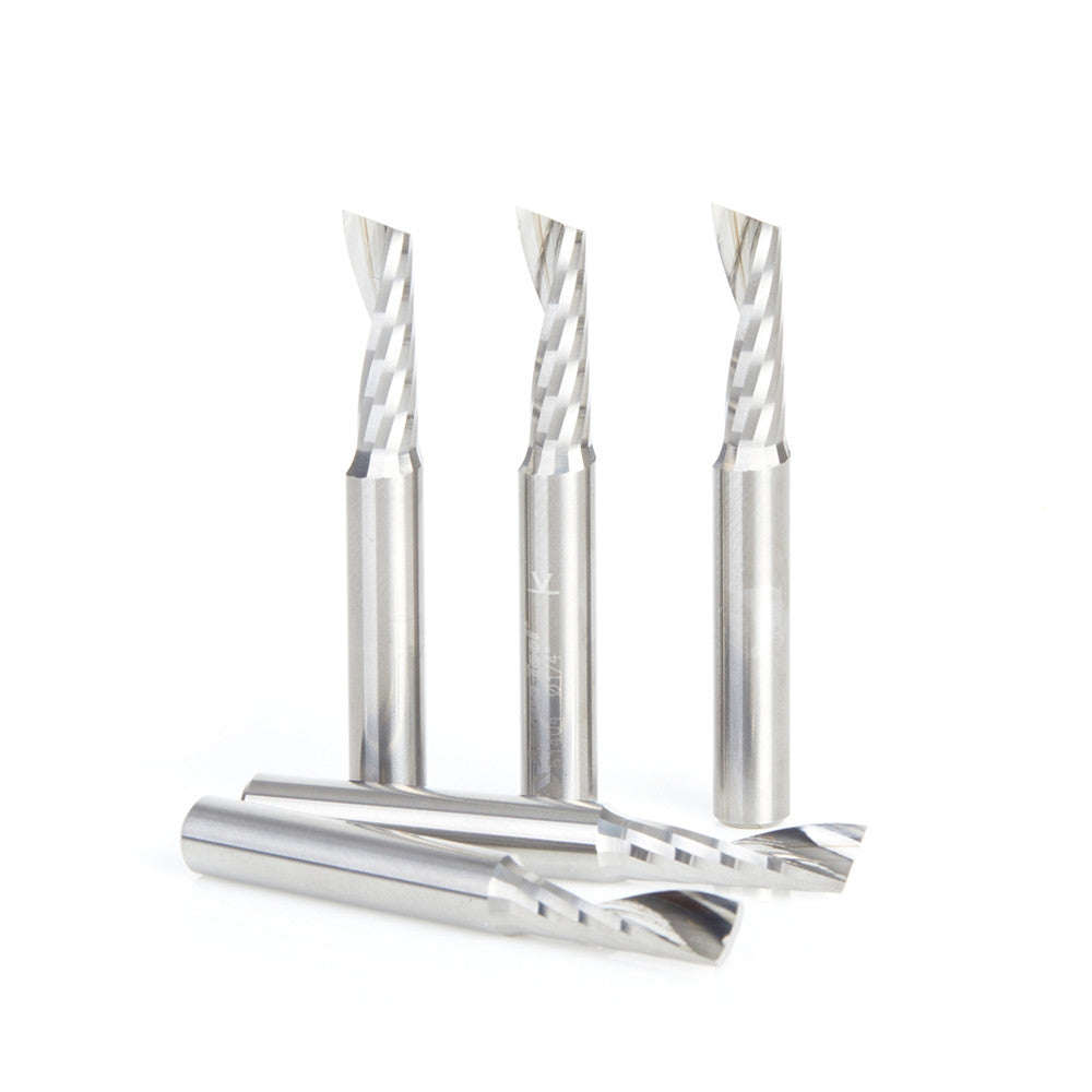 Amana Tool - 51404-5 - 5PC 1/4x1/4"SHK SPIRAL PLASTIC