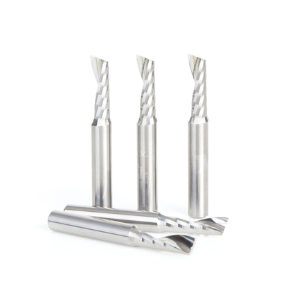 Amana Tool - 51404-5 - 5PC 1/4x1/4"SHK SPIRAL PLASTIC