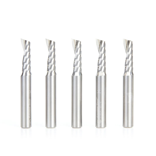 Amana Tool - 51404-5 - 5PC 1/4x1/4"SHK SPIRAL PLASTIC