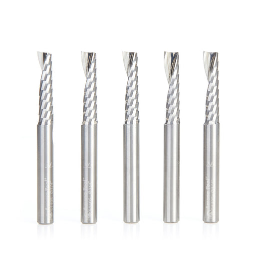 Amana Tool - 51405-5 - 5PC 1/4x1/4"SHK SPIRAL PLASTIC