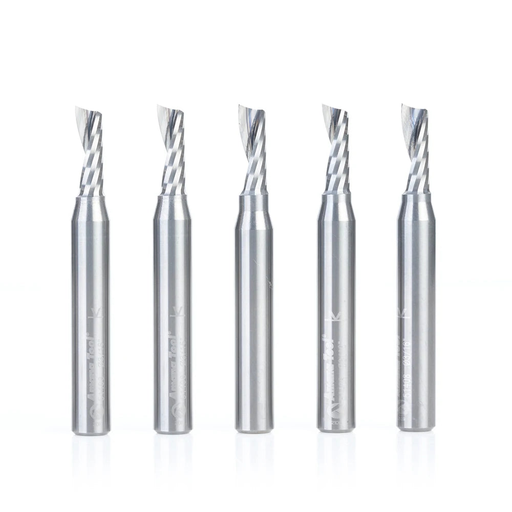 Amana Tool - 51408-5 - 5 PC 3/16x1/4"SHK SPIRAL ALUM