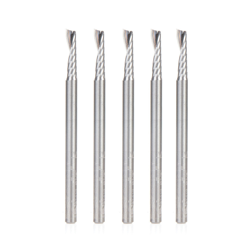 Amana Tool - 51410-5 - 5PC 1/8x1/8"SHK SPIRAL PLASTIC