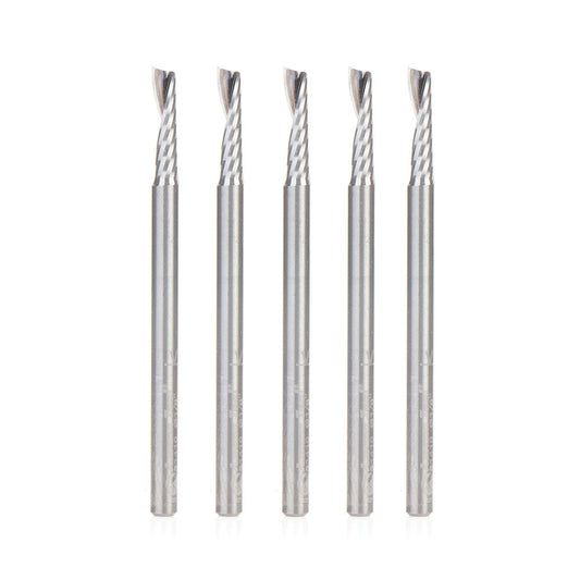 Amana Tool - 51410-5 - 5PC 1/8x1/8"SHK SPIRAL PLASTIC