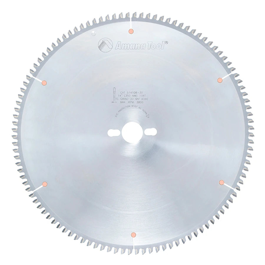 Amana Tool - 514108-30 - 14"/108T NON FERROUS TCG 30MM