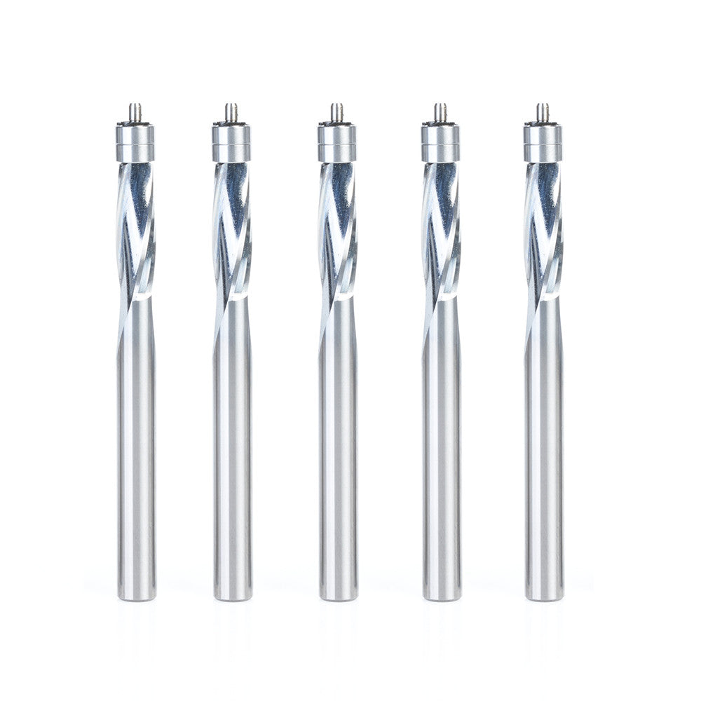 Amana Tool - 51436-5 - 5 PC 1/4"x1/4"SHK 2BB PLASTIC