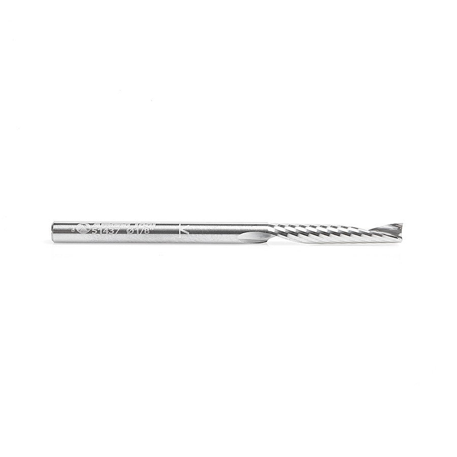 Amana Tool - 51437 - 1/8"Dx1/8"SHK SPIRAL O PLASTIC