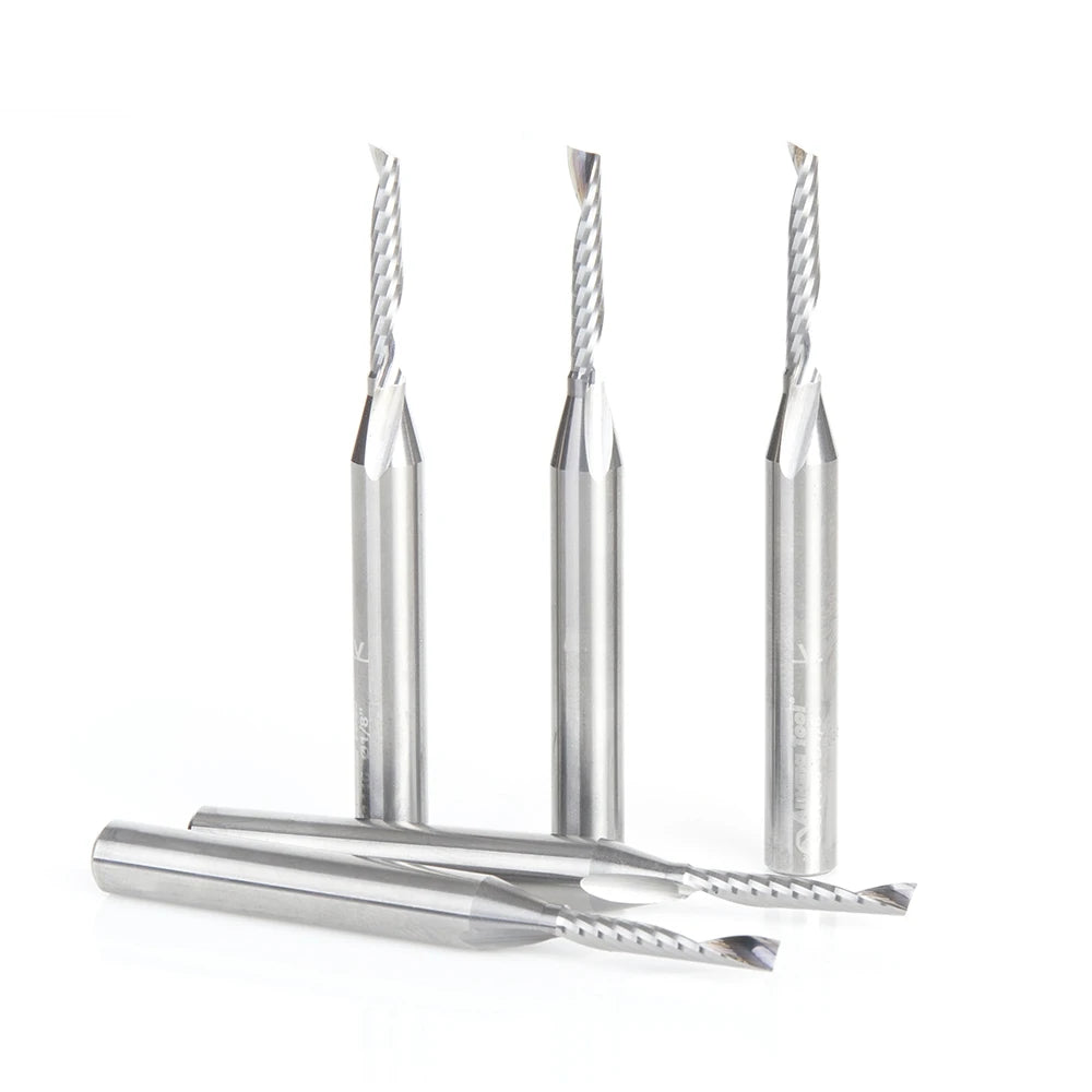 Amana Tool - 51446-5 - 5PC 1/8x1/4"SHK SPIRAL PLASTIC