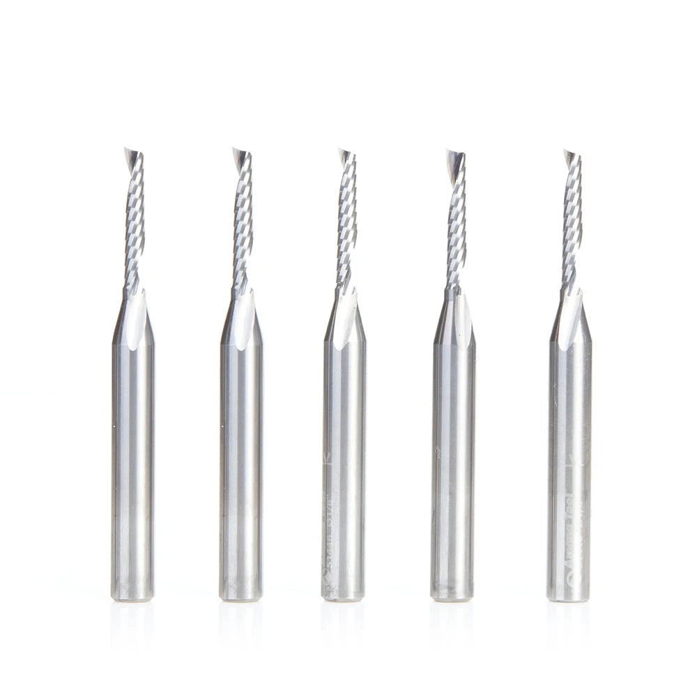 Amana Tool - 51446-5 - 5PC 1/8x1/4"SHK SPIRAL PLASTIC