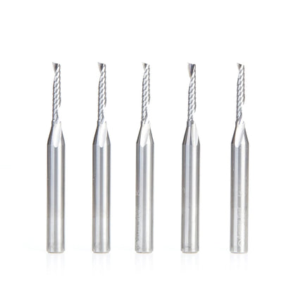 Amana Tool - 51446-5 - 5PC 1/8x1/4"SHK SPIRAL PLASTIC